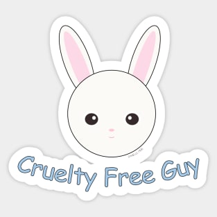 Cruelty Free Guy Sticker